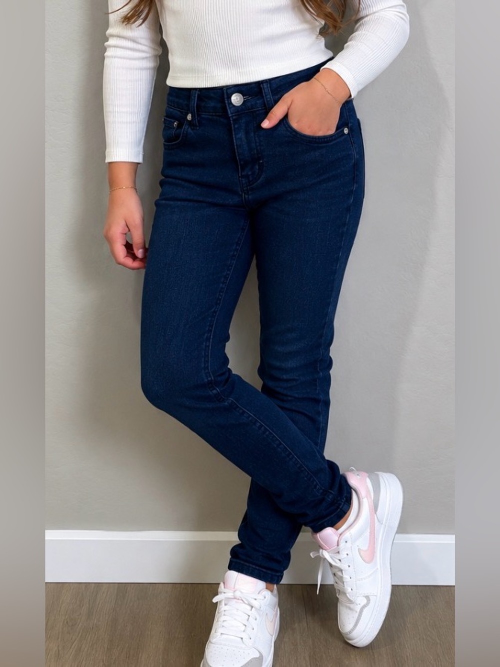Hudson Jeans Girls Adjustable Waist Blue Slim Fit Diao Stretchy Skinny Vintage